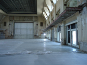 Kongreßhalle Großer Saal, Blick auf Bühnenrahmen und zurückgebautem Rang, 04-07-14